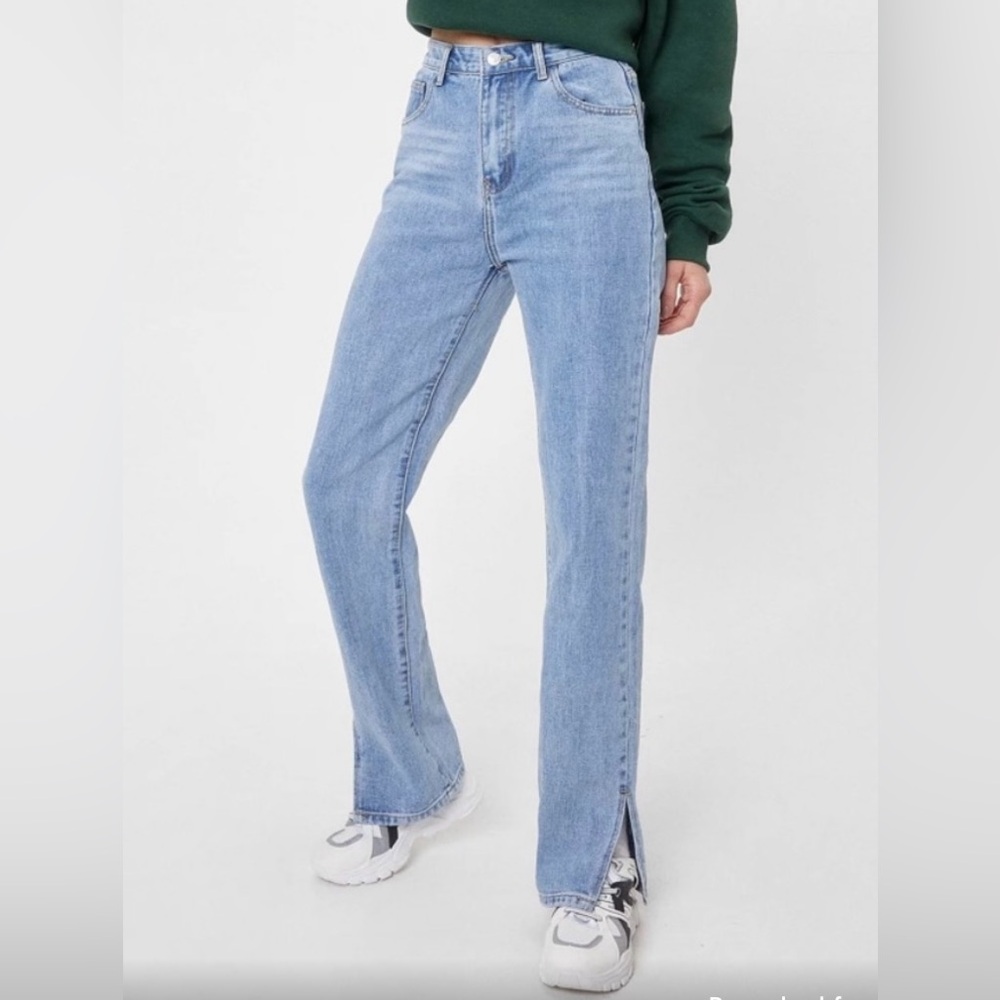 NASTY GAL | split hem jeans.